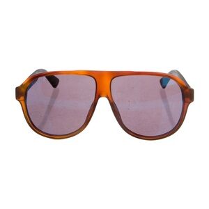 Gucci Sylvie Web Accent Aviator Sunglasses